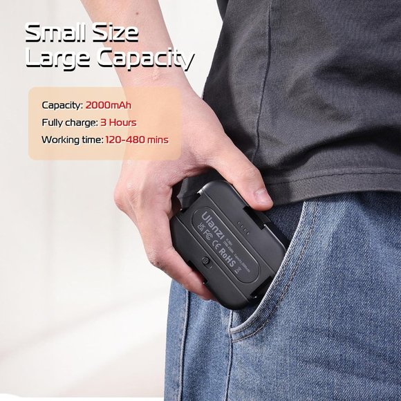 Ulanzi VL100X Selfie Light Clip LED Panel Bi Color Portable Clip Camera Light - Picture 7 of 8